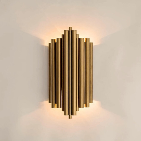 ADANI HARMONIC gold wall lamp brushed 2xE14 ADANI HARMONIC gold wall lamp brushed 2xE14