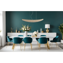 ADANI Swarovski oblong pendant lamp with LED crystals