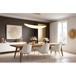 ADANI Swarovski podłużna lampa wisząca z kryształami LED