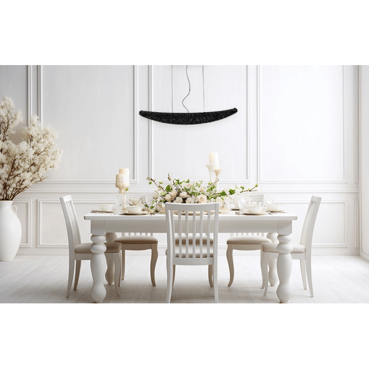 ADANI Swarovski oblong pendant lamp with LED crystals