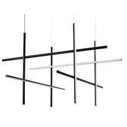 ADANI STICKS lampa wisząca LED 3000K w czarnym wykończeniu