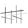 ADANI STICKS 3000K LED Pendant Lamp in Black Finish