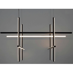 ADANI STICKS lampa wisząca LED 3000K w czarnym wykończeniu