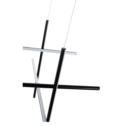 ADANI STICKS lampa wisząca LED 3000K w czarnym wykończeniu