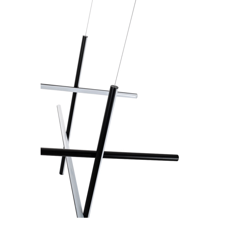 ADANI STICKS lampa wisząca LED 3000K w czarnym wykończeniu