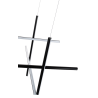 ADANI STICKS 3000K LED Pendant Lamp in Black Finish