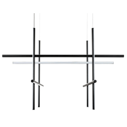 ADANI STICKS 3000K LED Pendant Lamp in Black Finish