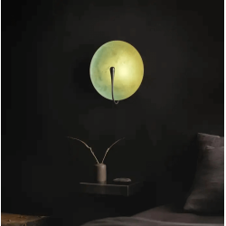 ADANI Cosmic kinkiet LED 3000K ⌀35cm czarny, złoty, zielony