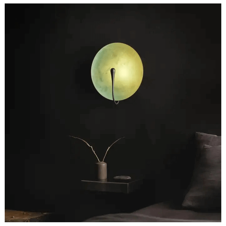ADANI Cosmic kinkiet LED 3000K ⌀35cm czarny, złoty, zielony