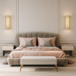 ADANI Swarovski kinkiet LED 10W 3000K czarny, złoty