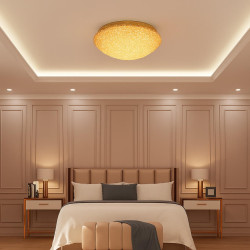 ADANI Swarovski crystal ceiling lamp 58cm black, gold