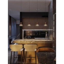 MAXlight Signature P0530 lampa wisząca LED mosiądz + szkło