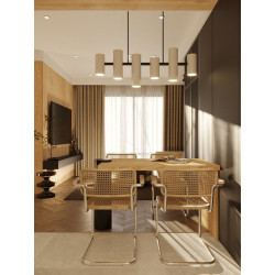 MAXLIGHT LAXER P0503/4 white pendant lamp, 6xGU10 bulbs