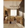 MAXLIGHT LAXER P0503/4 white pendant lamp, 6xGU10 bulbs