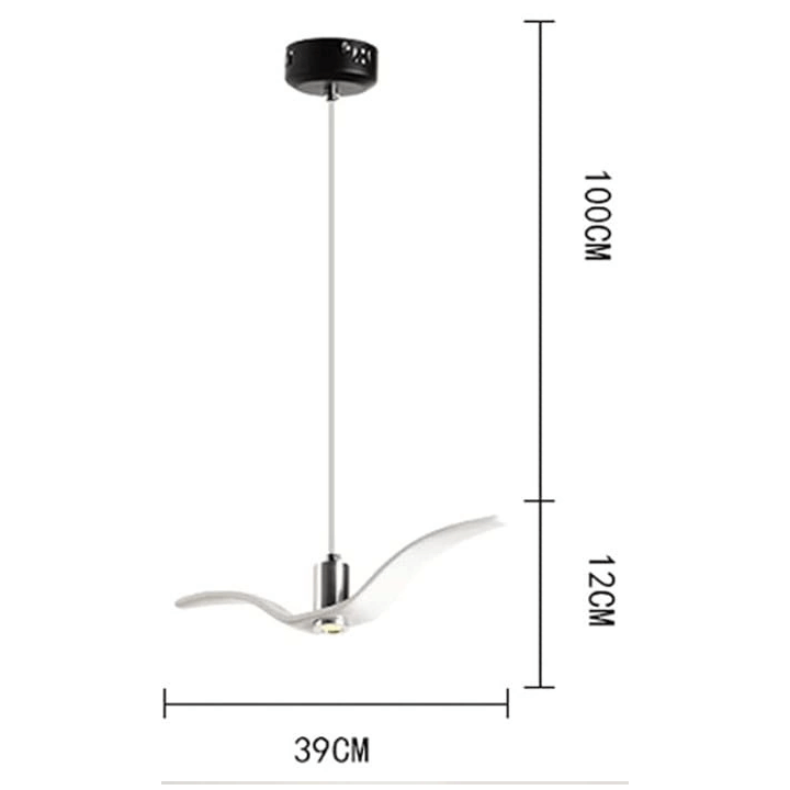 ADANI MEWA 2 lampa wisząca 39cm LED 3000K skrzydła mewy