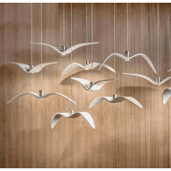 ADANI MEWA 2 hanging lamp 39cm LED 3000K seagull wings