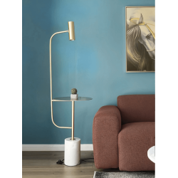 ADANI MOZAMBIK floor lamp gold, marble base