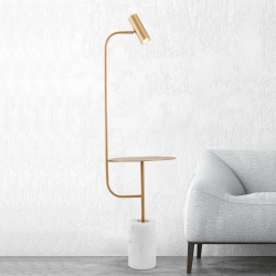 ADANI MOZAMBIK floor lamp gold, marble base