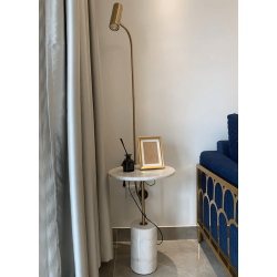 ADANI MOZAMBIK floor lamp gold, marble base