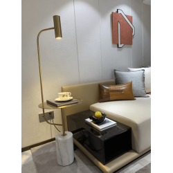 ADANI MOZAMBIK floor lamp gold, marble base