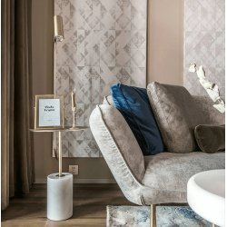 ADANI MOZAMBIK floor lamp gold, marble base