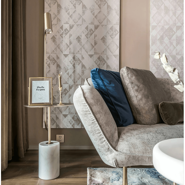 ADANI MOZAMBIK floor lamp gold, marble base