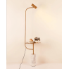 ADANI MOZAMBIK floor lamp gold, marble base