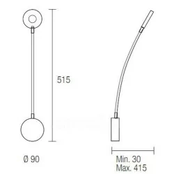 LEDS-C4 Llit kinkiet 30x0,073W