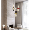 ADANI Namibia AD205 lampa wisząca LED 3000K szklane klosze