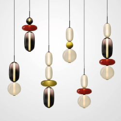ADANI Namibia AD205 lampa wisząca LED 3000K szklane klosze