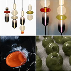 ADANI Namibia AD205 lampa wisząca LED 3000K szklane klosze