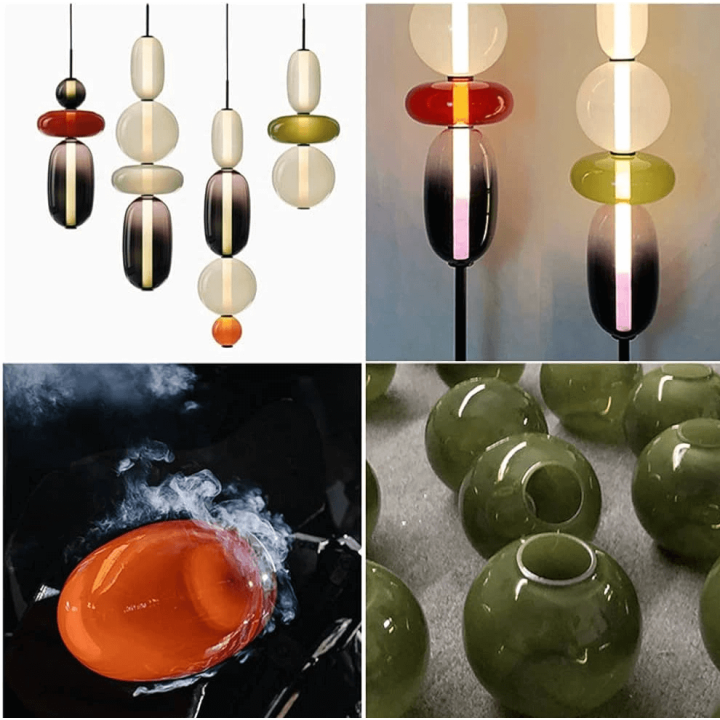 ADANI Namibia AD205 lampa wisząca LED 3000K szklane klosze