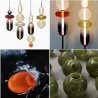 ADANI Namibia AD205 LED pendant lamp 3000K glass shades