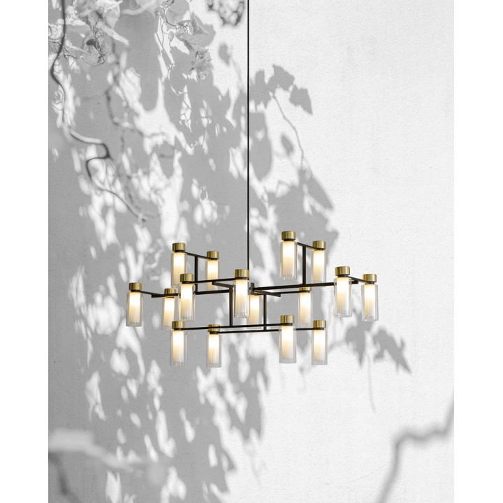 ADANI Osmana AD229 lampa wisząca 16 kloszy do dużych wnętrz