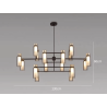 ADANI Osmana AD229 pendant lamp 16 shades for large interiors