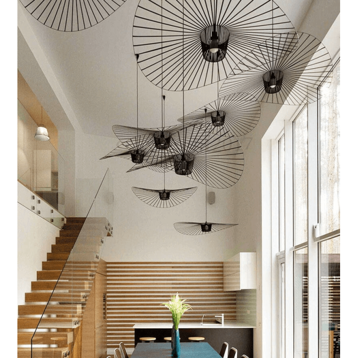 ADANI WERTIGO NORDIC lampa wisząca żar&oacute;wka E27 biała, czarna