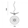 ADANI WERTIGO NORDIC pendant lamp E27 bulb white, black