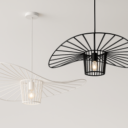 ADANI WERTIGO NORDIC lampa wisząca żarówka E27 biała, czarna