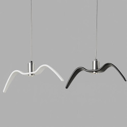 ADANI MEWA lampa wisząca 38cm LED 3000K biała, czarna