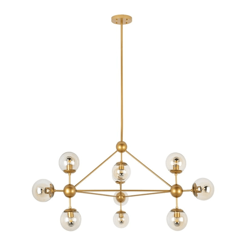 ADANI ASTRIFERO AD190 gold pendant lamp 10xG9 bulbs