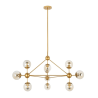 ADANI ASTRIFERO AD190 gold pendant lamp 10xG9 bulbs