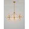 ADANI ASTRIFERO AD190 gold pendant lamp 10xG9 bulbs