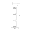 ADANI FLOSSY AD251 floor lamp LED 128cm glass, elegance
