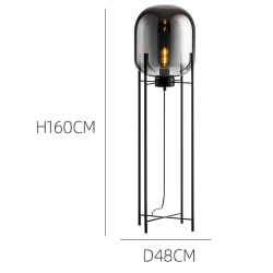 ADANI AD152 floor lamp 160cm mirror shade, E27