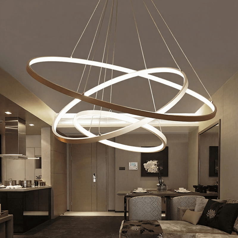 ADANI RING GOLD AD168 lampa LED 3000K regulowane pierścienie