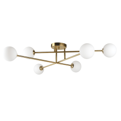 ADANI Dorado 6 AD188 ceiling lamp gold, glass, 6x G9