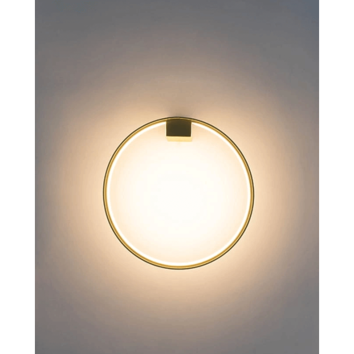 ADANI CIRCLE WALL AD136 okrągły złoty kinkiet LED 3000K