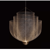 ADANI ILLUSION AD131 złota lampa wisząca LED 3000K z siatką
