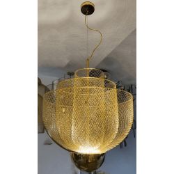 ADANI ILLUSION AD131 złota lampa wisząca LED 3000K z siatką