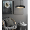 ADANI ARTE AD155 lampa wisząca czarno-złota 3xE14 elegancka